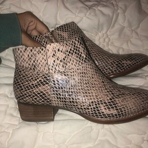 Gianni bini snakeskin booties size 7.5
